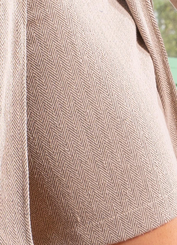 Quintess - Saia Natural em Moletinho Eco Chevron 5