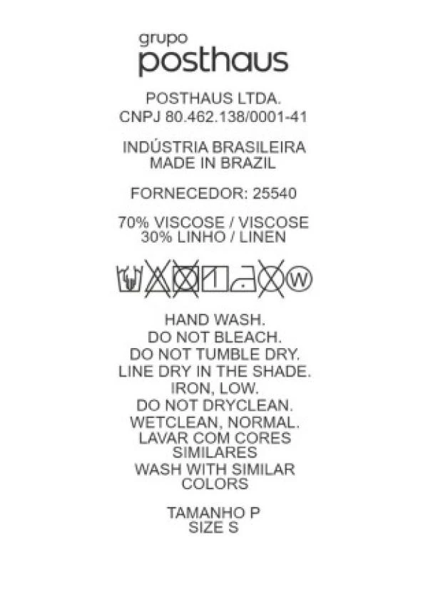 Quintess - Saia Curta Transpassada em Linho com Amarração Lateral Natural 8