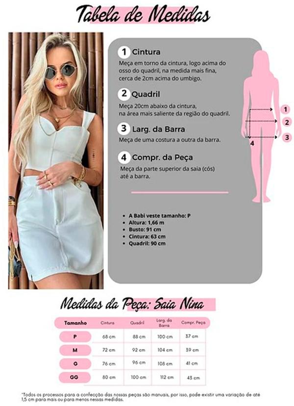 Amo Brand - Saia Nina Off White 5