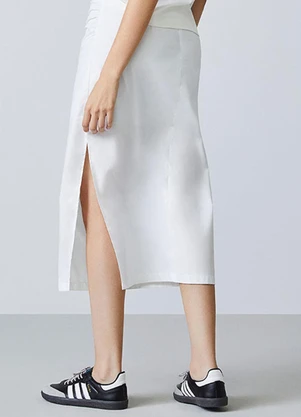 Authoria - Saia Off White de Tricoline Off White - AUTHORIA