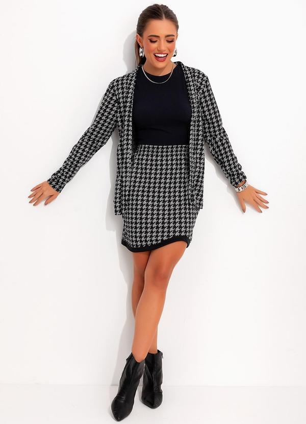 Moda Pop - Saia Pied de Poule em Malha 7