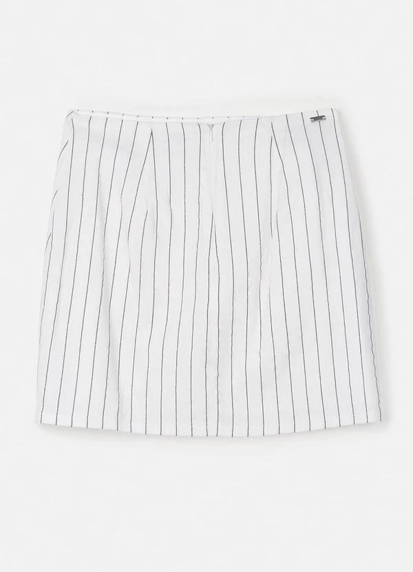 Authoria - Saia Risca de Giz com Maxi Laço Preto 6