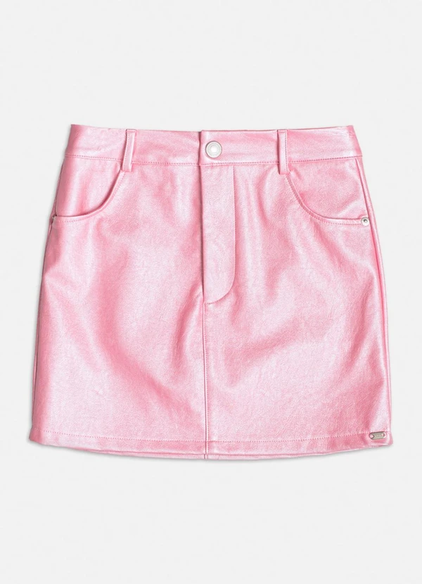 Authoria - Saia Rosa Metalizada Rosa
