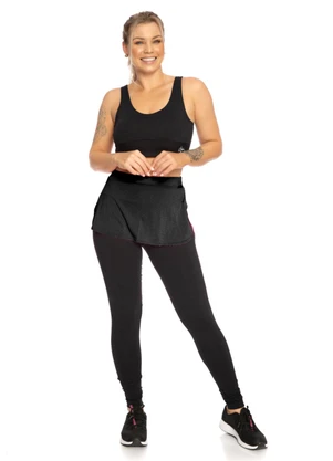Janfer - Saia Tapa Bunda Ellie Dry Preto - JANFER