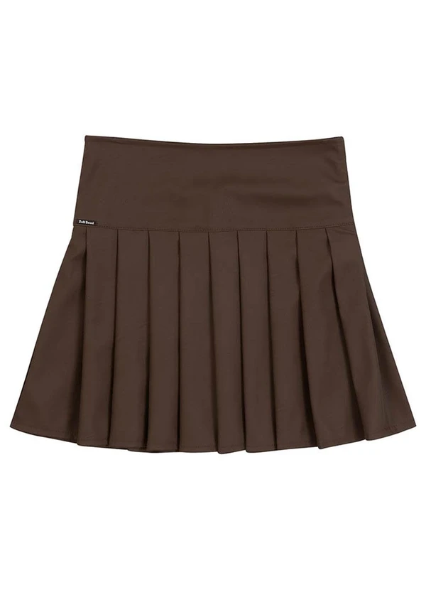Soft Bonni - Saia Teen em Material Sintetico Marrom 4