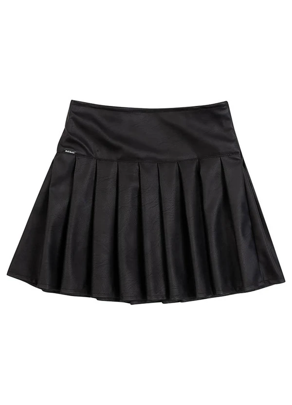 Soft Bonni - Saia Teen em Material Sintético Preto 3