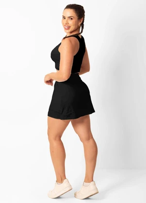 Janfer - Saia Tennis Ketlyn Preto - JANFER