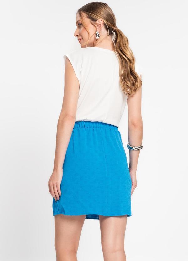 Rovitex - Saia Transpassada em Air Flow Poá Azul 4