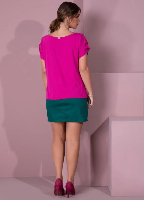 Quintess - Saia Verde com Ponta Assimétrica 4