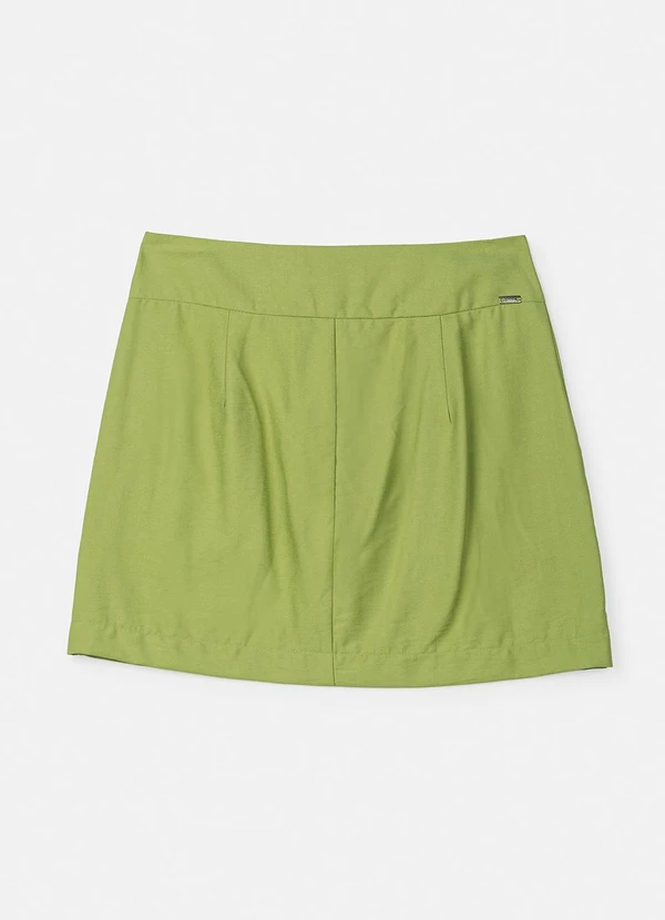 Authoria - Saia Verde de Tricoline Anarrugada Verde 6