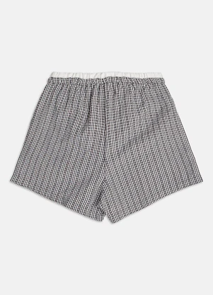 Authoria - Short de Tecido Xadrez  Cinza - AUTHORIA