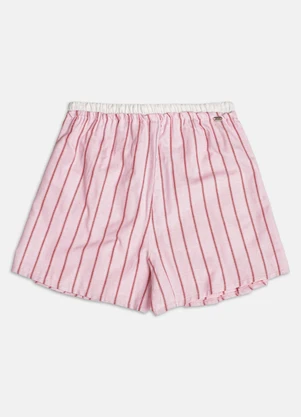 Authoria - Short Saia com Listras  Rosa - AUTHORIA