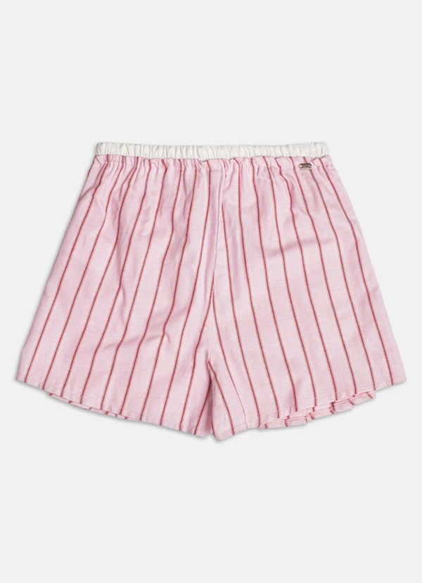 Authoria - Short Saia com Listras  Rosa 2