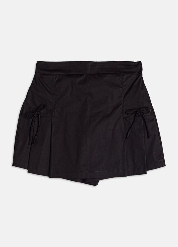 Authoria - Short Saia com Pregas Preto