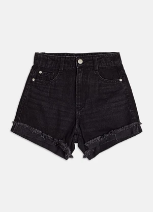 Authoria - Short Trendy de Sarja  Preto - AUTHORIA