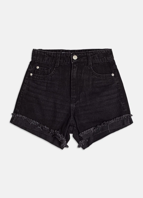 Authoria - Short Trendy de Sarja  Preto