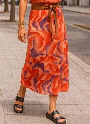 Quintess - Saia Aquarela em Malha Fria - QUINTESS