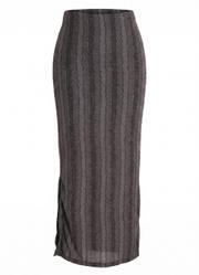 Saia Boho Devor� em Malha com Textura