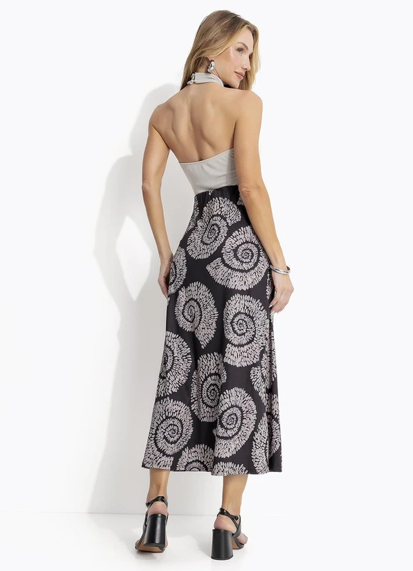 Quintess - Saia Caracol Dourado em Malha Fria 7