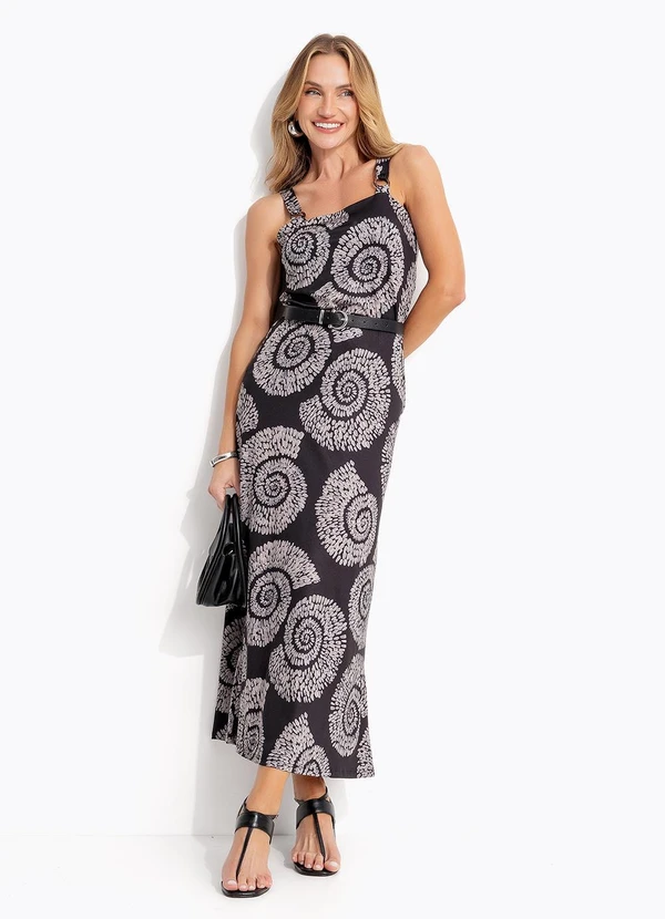 Quintess - Saia Caracol Dourado em Malha Fria 5