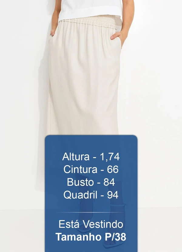 You Premium - Saia em Viscose Bege 5