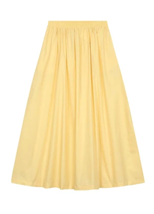 Essendi - Saia Feminina em Tricoline Amarelo - ESSENDI