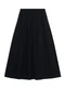 Essendi - Saia Feminina em Tricoline Amarelo - variação: Preto