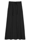 Marialícia - Saia Feminina Longa com Amarração Preto - variação: Preto