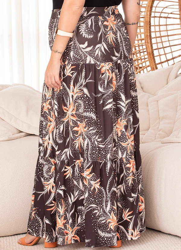 Quintess - Saia Floral Botânico em Malha Fria 5