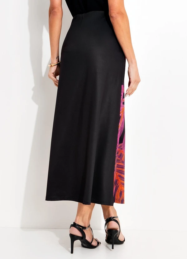 Quintess - Saia Folhagem Bordada Localizada em Malha Fria 3