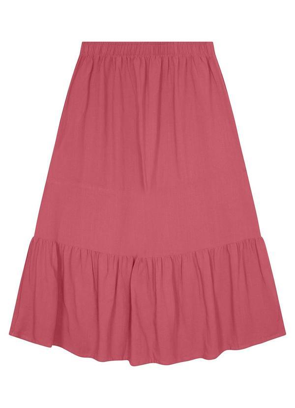 Malwee - Saia Goiaba Evasê em Viscolinho