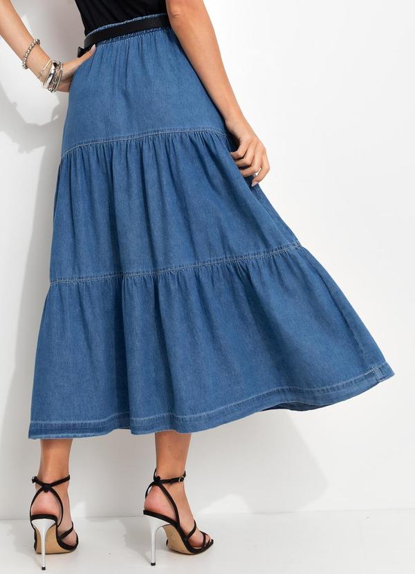 Bimini - Saia Jeans Médio em Jeans 2