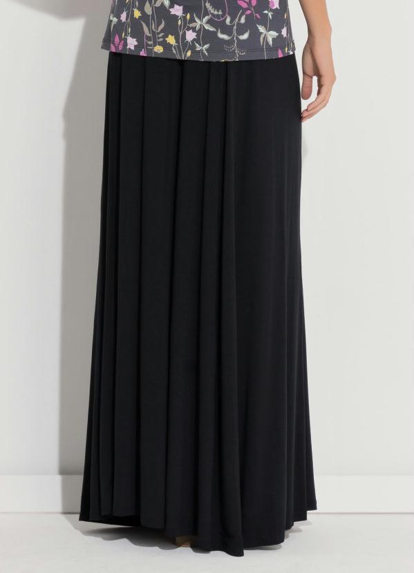 Quintess - Saia Longa Cintura Alta Preta 2