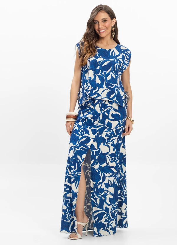 Endless - Saia Longa Feminina Azul 3