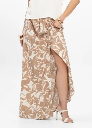 Endless - Saia Longa Feminina Marrom - ENDLESS