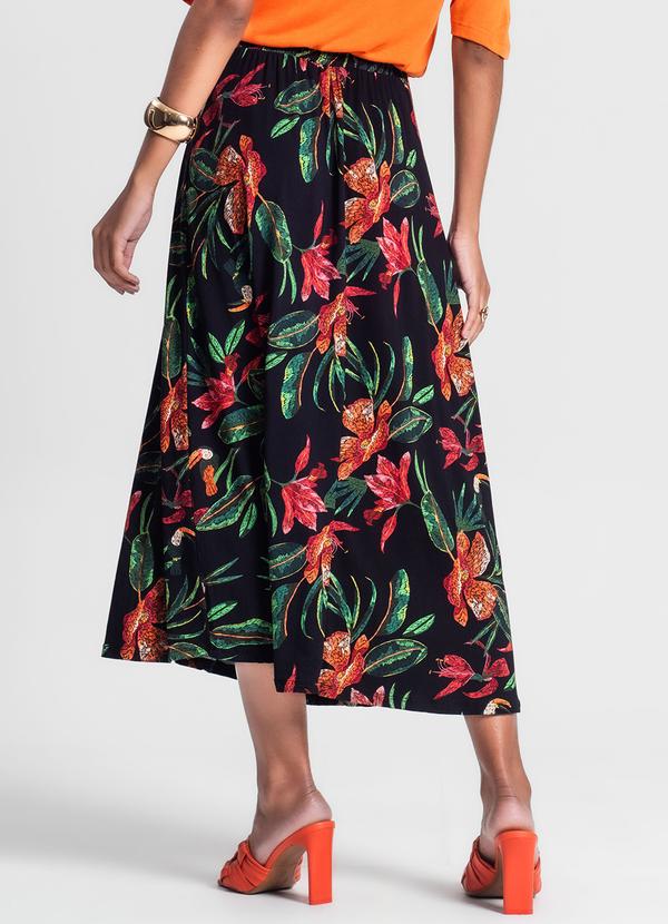 Rovitex - Saia Longa Floral Preto 2