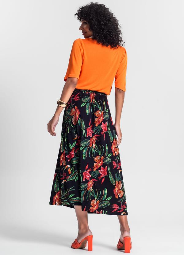 Rovitex - Saia Longa Floral Preto 4