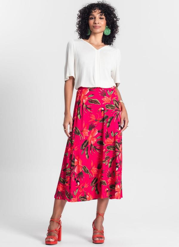 Rovitex - Saia Longa Floral Rosa 3