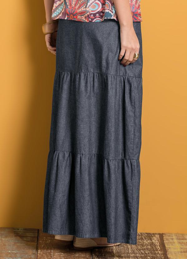 Quintess - Saia Longa Jeans Escuro 2