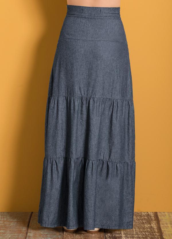 Quintess - Saia Longa Jeans Escuro 6
