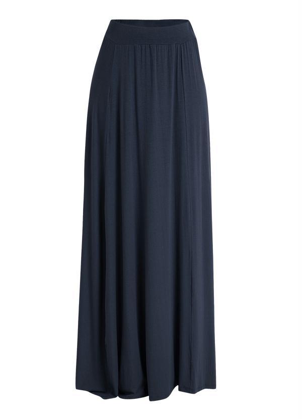 Quintess - Saia Longa Marinho Cintura Alta 5