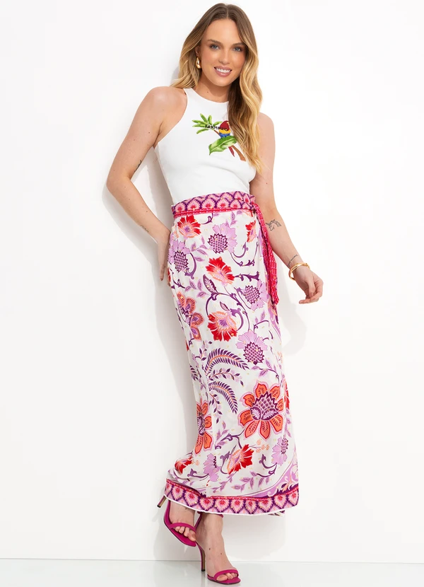 Farm - Saia Longa Romance de Tucano Rosa 3