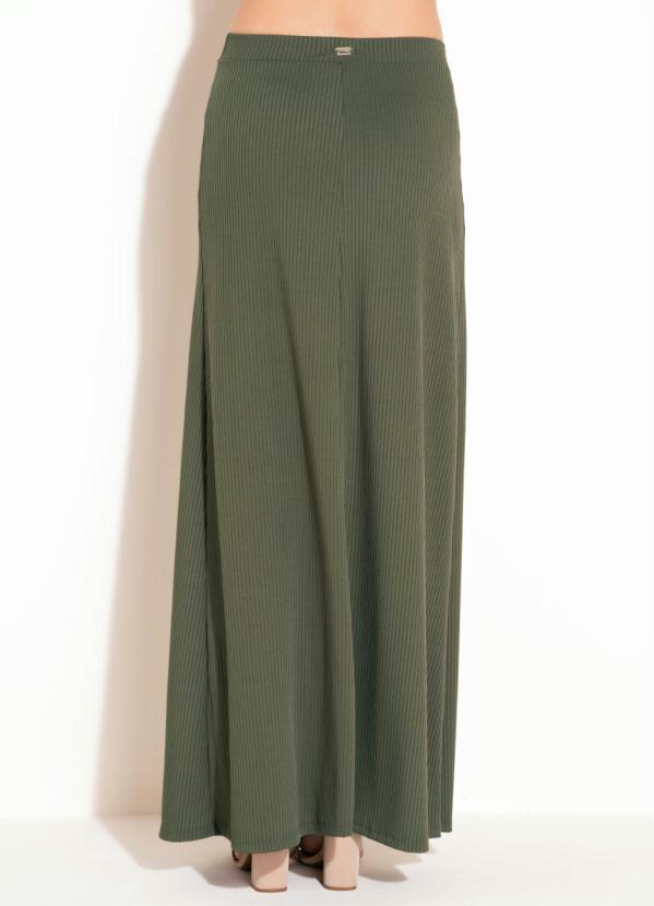 Quintess - Saia Longa Verde com Fenda 4