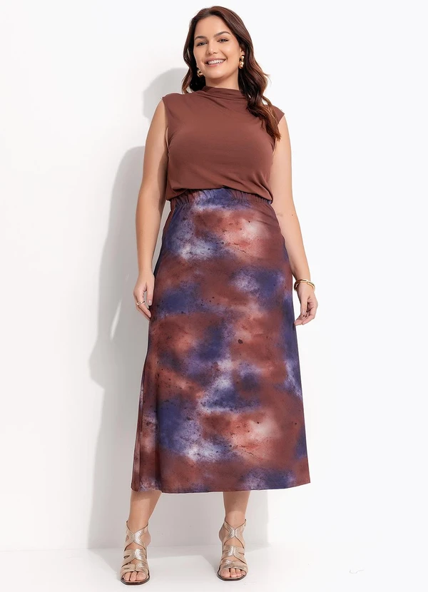 Quintess - Saia Marmorizado em Malha Fria 9