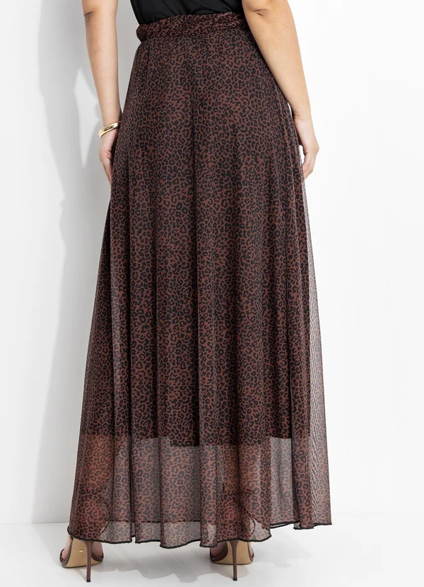 Quintess - Saia Marrom em Tule com Elastano 2