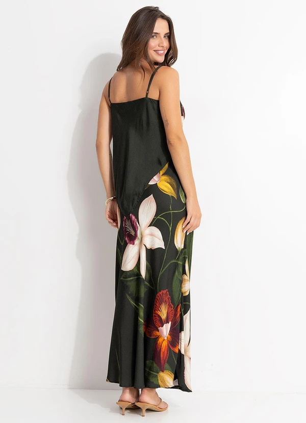 Farm - Saia Maxi Orquídeas Verde 2