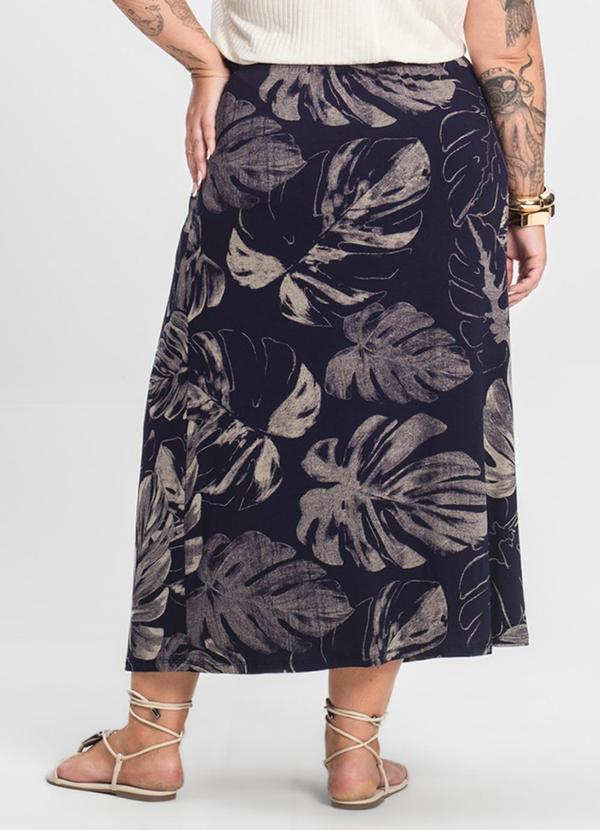 Select - Saia Midi Plus Size Azul 2