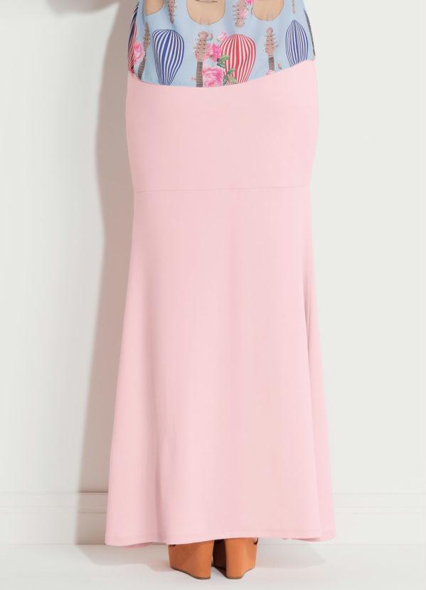 Quintess - Saia Mullet com Babado Frontal Rosa Quintess 2