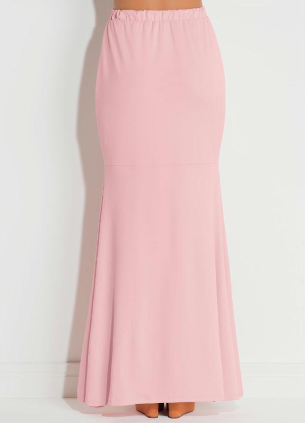 Quintess - Saia Mullet com Babado Frontal Rosa Quintess 7