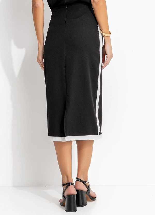 Quintess - Saia Preta em Crepe Plano 2